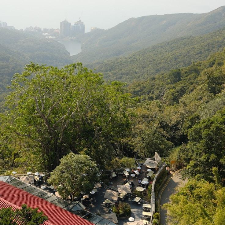 Entertainment zone at night in Canada